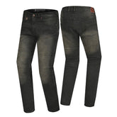 BELA STROKE Denim Jeans Moto Calcas Preto Khaki Tint 30L